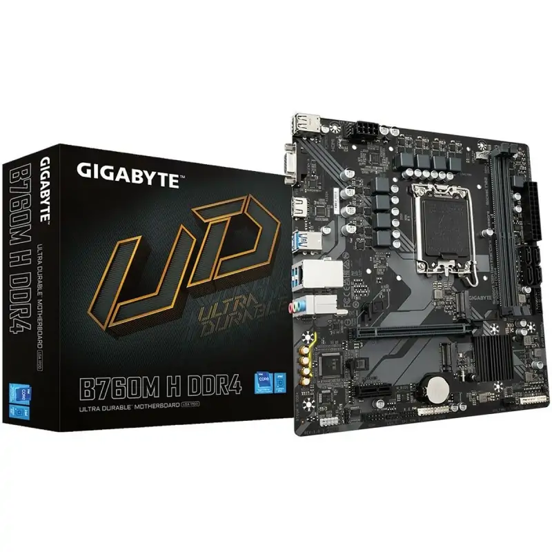 Motherboard Gigabyte B760M H DDR4 INTEL B760 EXPRESS LGA 1700