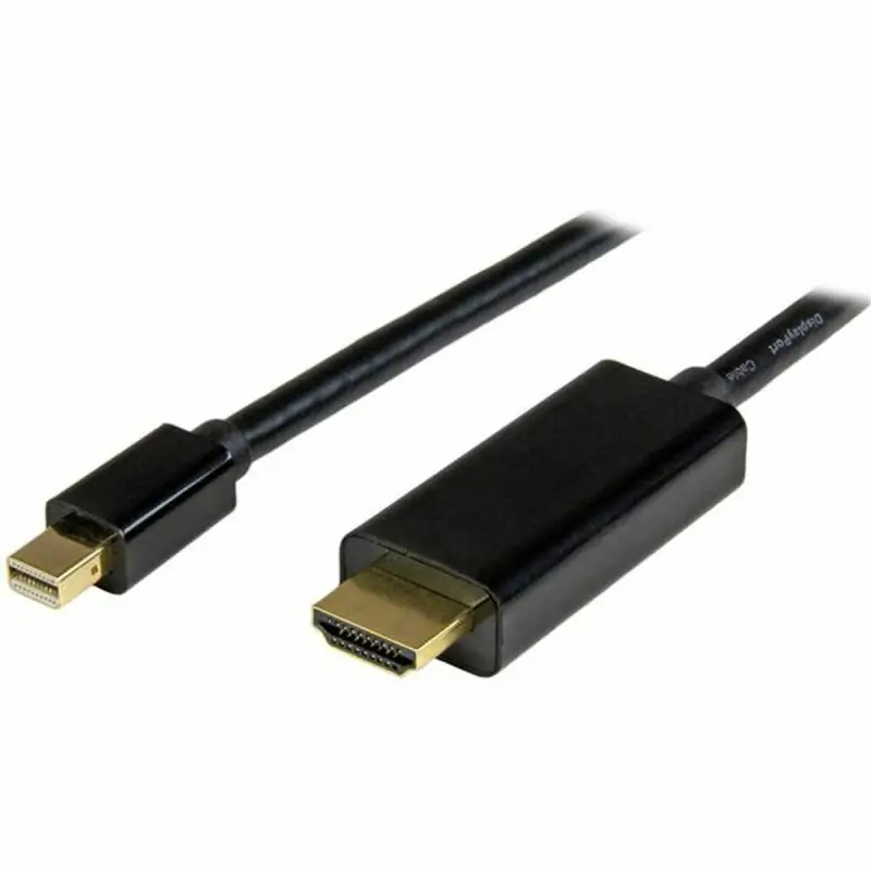 DisplayPort to HDMI Cable Startech MDP2HDMM1MB 4K Ultra HD Black 1 m