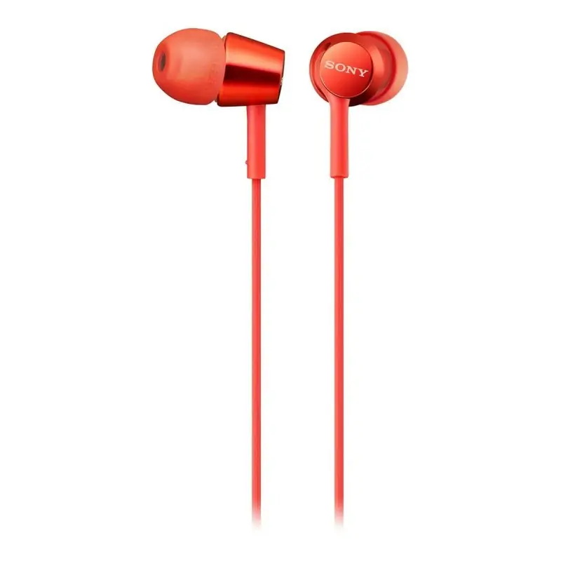 Headphones with Microphone Sony MDR-EX155AP Red