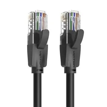 UTP Category 6 Rigid Network Cable Vention IBEBN Black 15 m