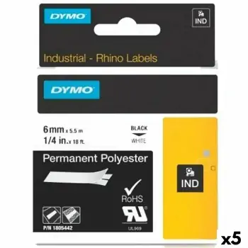 Laminated Tape for Labelling Machines Rhino Dymo ID1-6...