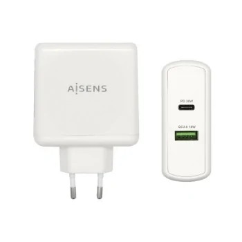 USB Wall Charger Aisens ASCH-2PD45A-W 57 W White USB-C