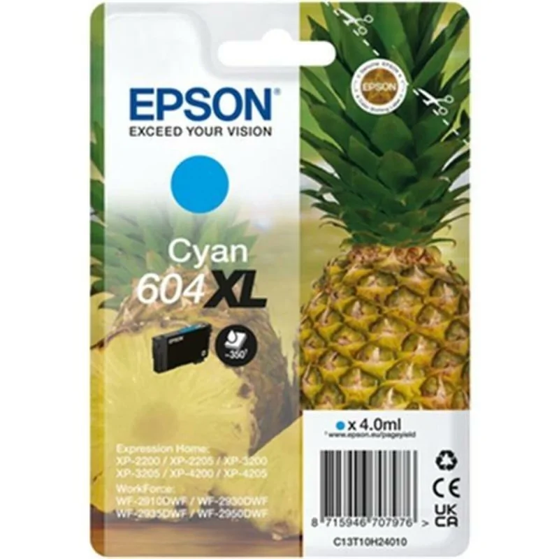 Original Ink Cartridge Epson 604XL Cyan