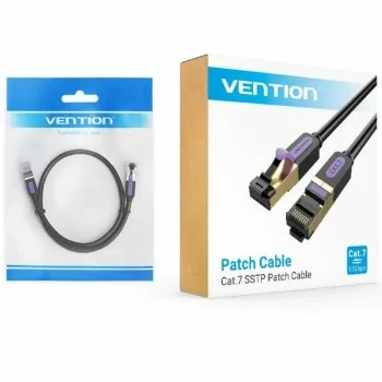 UTP Category 6 Rigid Network Cable Vention ICDBG Black 1,5 m