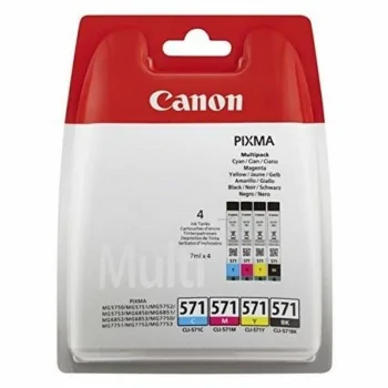 Original Ink Cartridge Canon CLI-571 Multipack Grey (4...