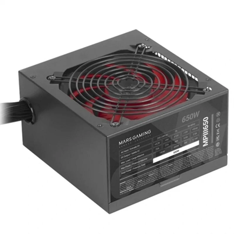 Power supply Mars Gaming MPIII650 650 W 6 W CE - RoHS