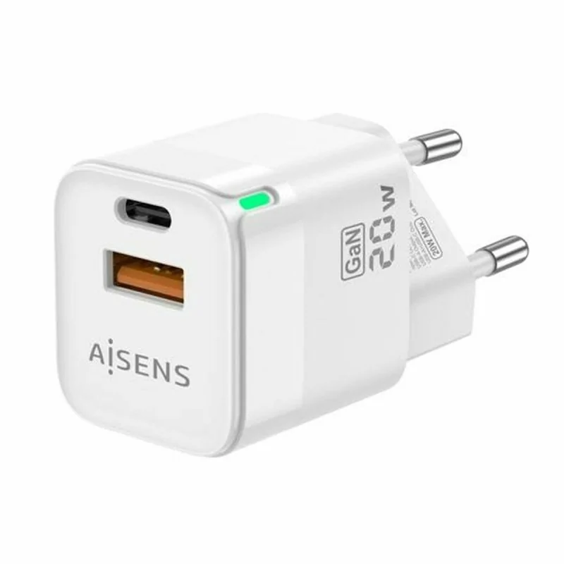 Wall Charger Aisens ASCH-20W2P002-W White 20 W