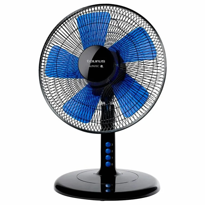 Table Fan Taurus Boreal 12 Elegance Black/Blue 45 W