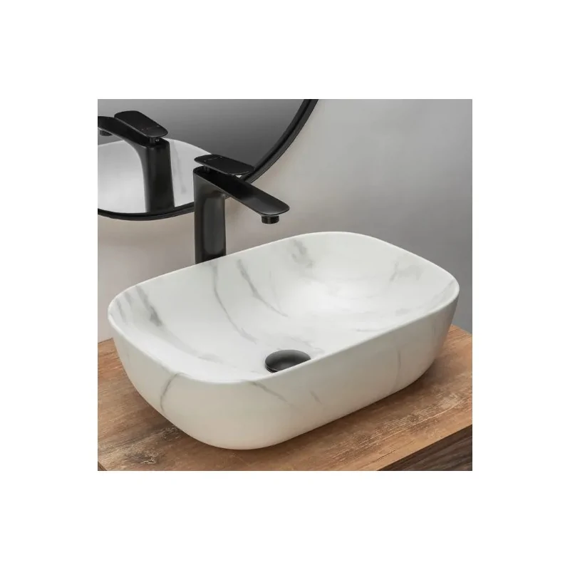 Countertop Basin Rea Belinda Marble Mat