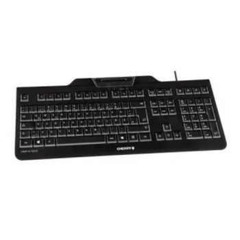 Keyboard with Reader Cherry JK-A0100ES-2 Spanish Qwerty...