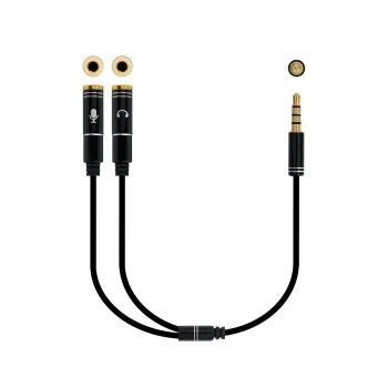 Audio Jack (3.5 mm) Splitter Cable NANOCABLE 10.24.1202...