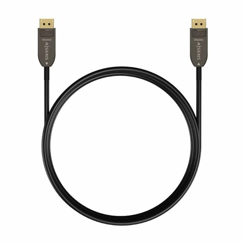 DisplayPort Cable Aisens A155-0607 Black 15 m