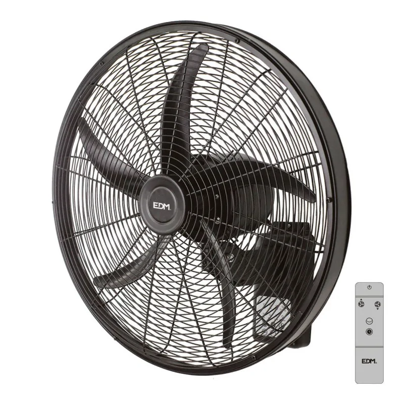 Fan Wall EDM 33521 Black 100 W Ø 45 cm