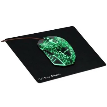 Gaming Mouse and Mat Trust 24625 Black