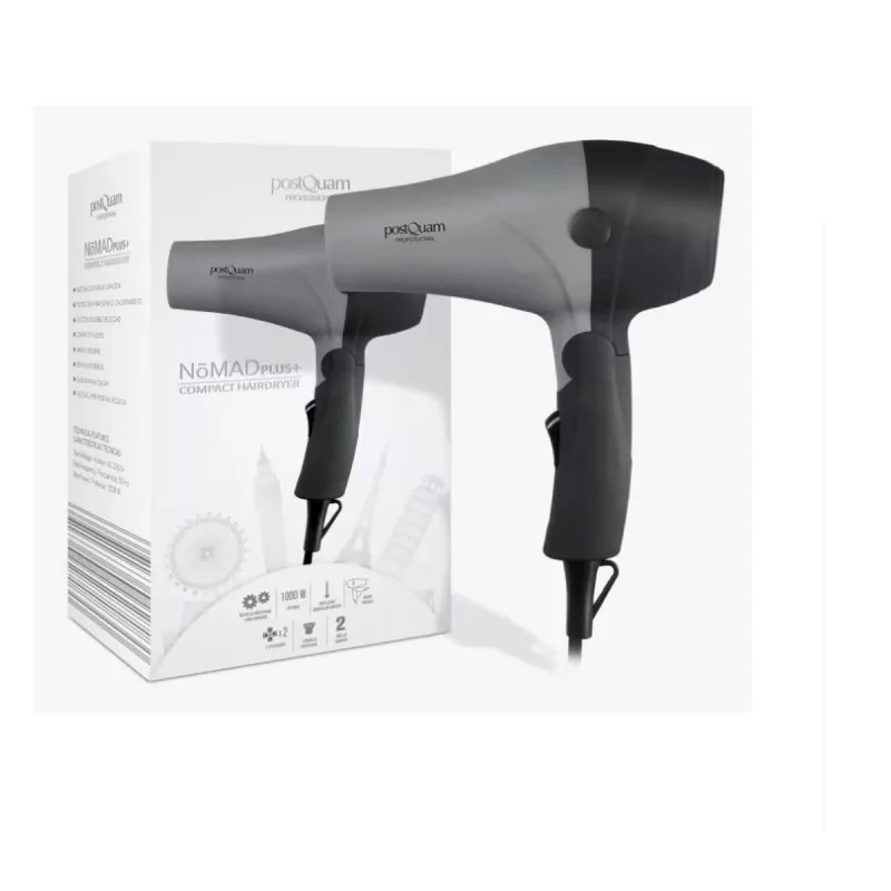 Hairdryer Postquam IDETRAVEL1000 Black 1000 W (1 Unit)