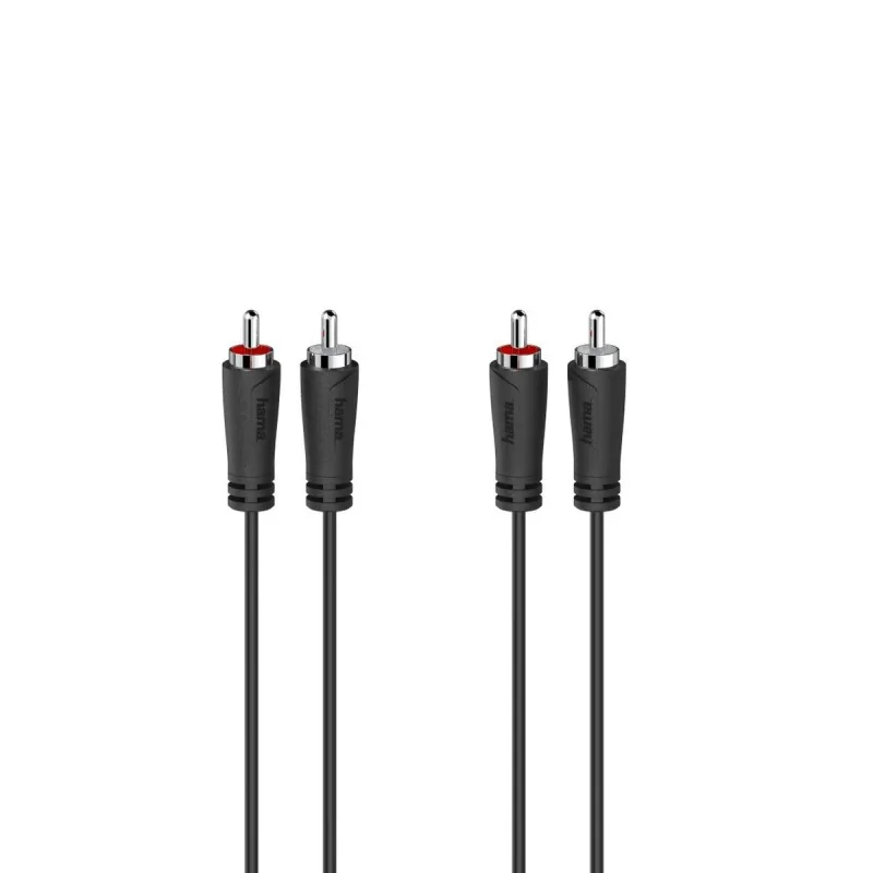 2 x RCA Cable Hama 00205258 3 m Black