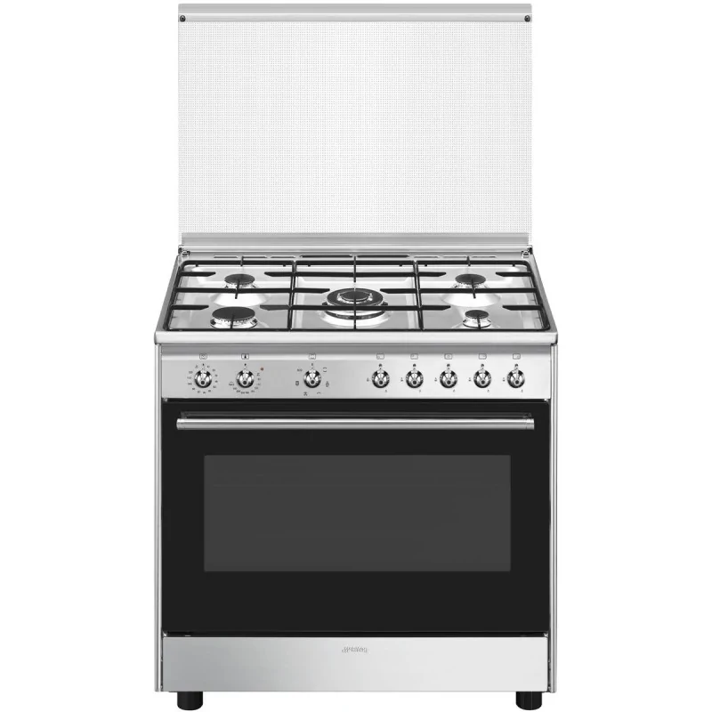 Gas Cooker Smeg CX91GM Steel 3200 W