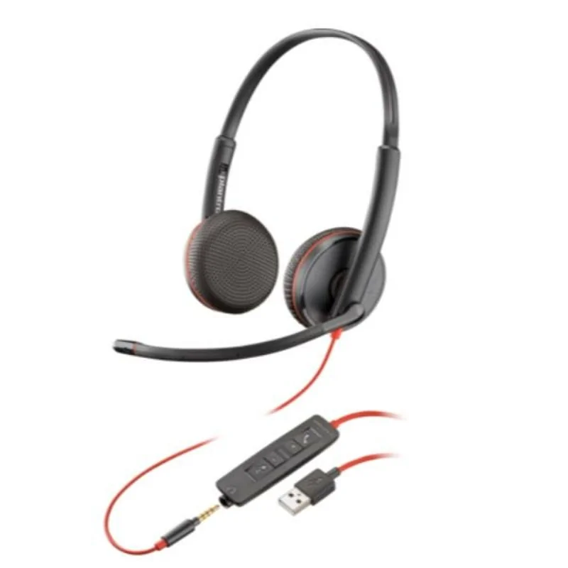 Headphones with Microphone HP Blackwire 3225 Black