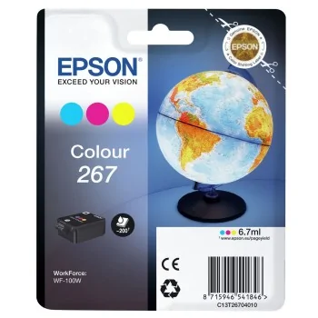 Original Ink Cartridge Epson C13T26704010 WF-100W Black...