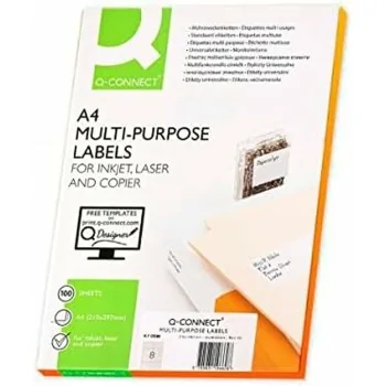 Adhesive labels Q-Connect KF01588 White 100 Sheets 99,1 x...