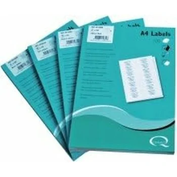 Adhesive labels Q-Connect KF10655 White 100 Sheets 105 x...