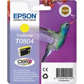 Original Ink Cartridge Epson Cartucho T0804 amarillo Yellow