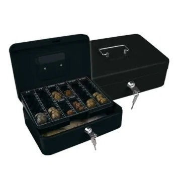 Safe-deposit box Q-Connect KF04279 Black Steel 300 x 240...