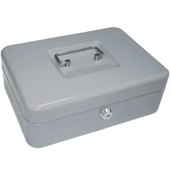 Safe-deposit box Q-Connect KF03323 Grey Metal 250 x 180 x...