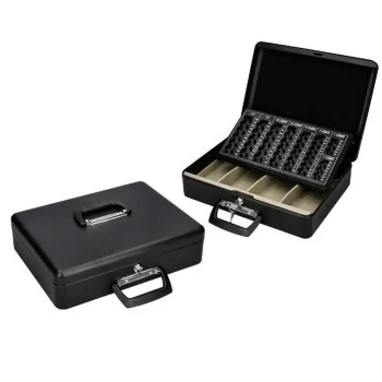 Safe-deposit box Q-Connect KF04280 Black Steel 370 x 290...