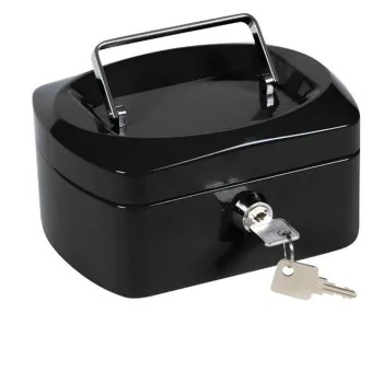 Safe-deposit box Q-Connect KF02601 Black Metal 152 x 115...