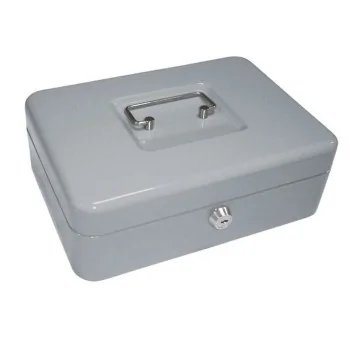 Safe-deposit box Q-Connect KF03324 Grey Metal 250 x 180 x...