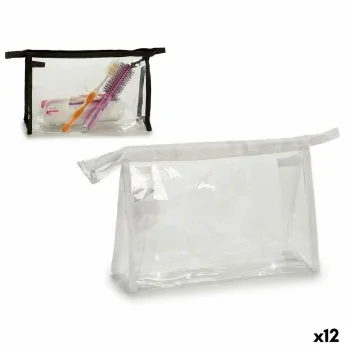 Travel Vanity Case White Black Transparent Plastic 27 x...