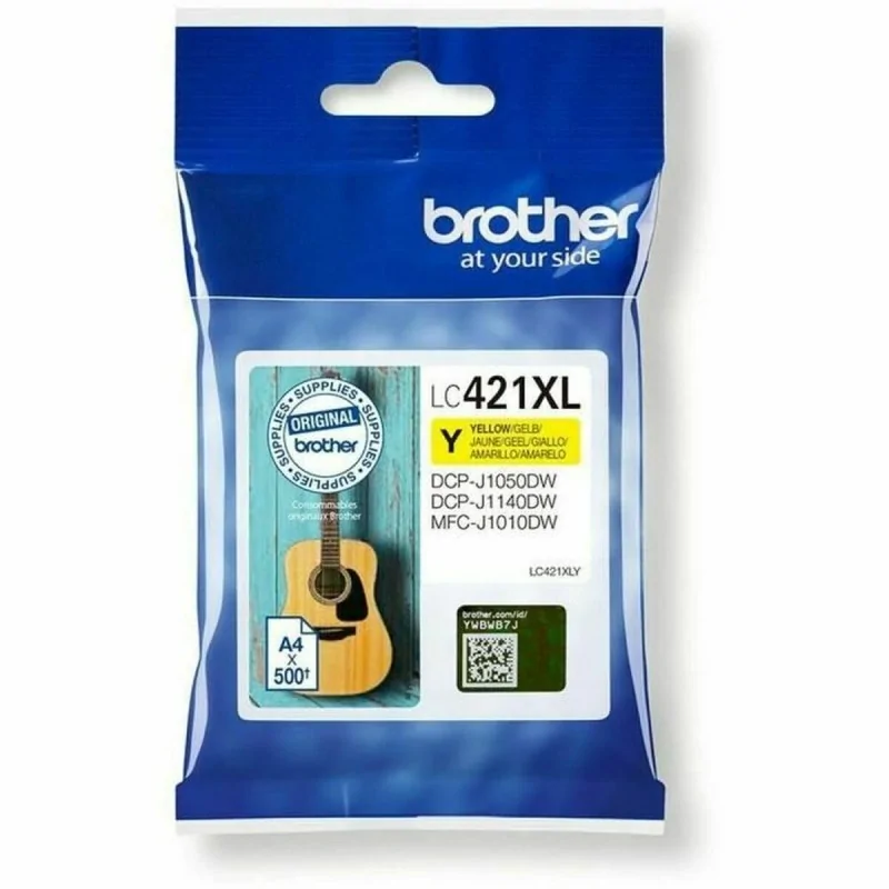 Original Ink Cartridge Brother LC-421XLY Yellow