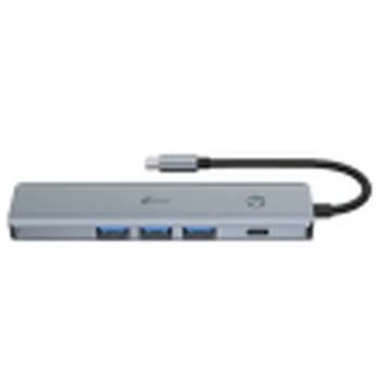 USB Hub LEOTEC LEDS05 Grey 100 W