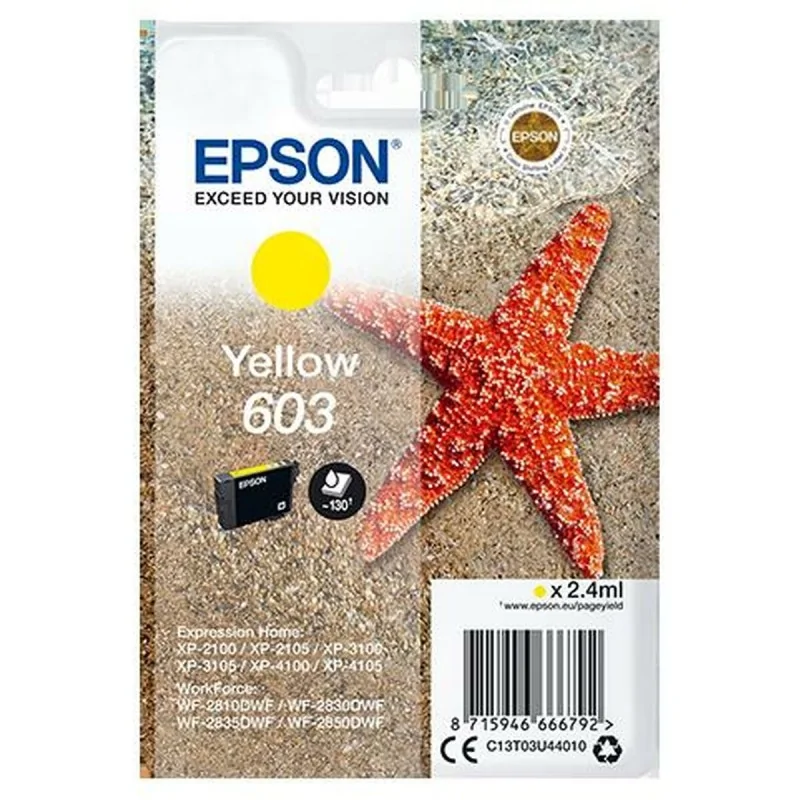 Original Ink Cartridge Epson 603 Yellow