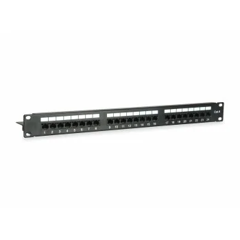 24-port UTP Category 6 Patch Panel Equip 135425 Black