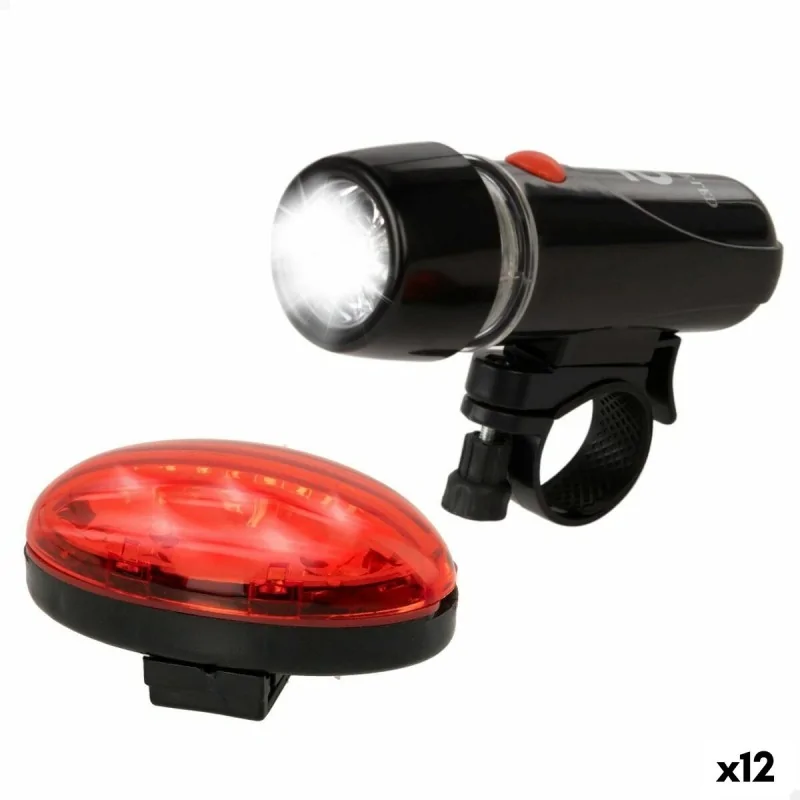 Set of Bicycle Lights Aktive 2 Pieces 12 Units