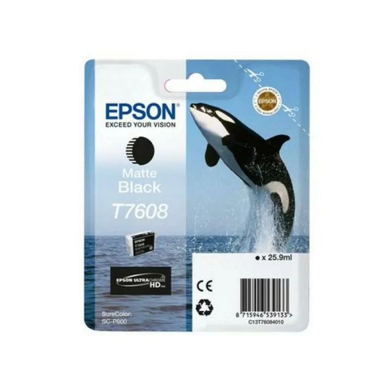 Original Ink Cartridge Epson C13T76084N10 Matte back