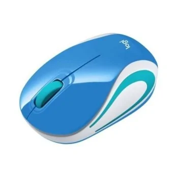 Optical Wireless Mouse Logitech 910-002733 1000 dpi Blue...