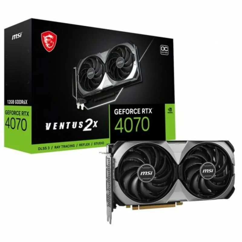 Graphics card MSI GEFORCE RTX 4070 VENTUS 2X E 12G OC GEFORCE RTX 4070 12 GB GDDR6