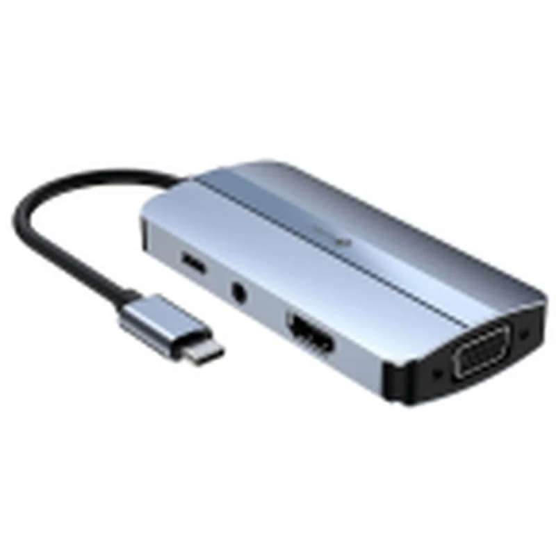 USB Hub LEOTEC LEDS04 Grey