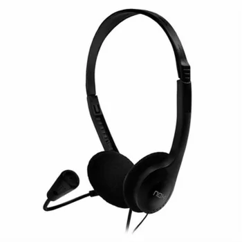 Headphones with Microphone Nox-Xtreme Voice One Black