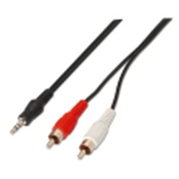 Audio Jack Cable (3.5mm) Aisens Black 3 m