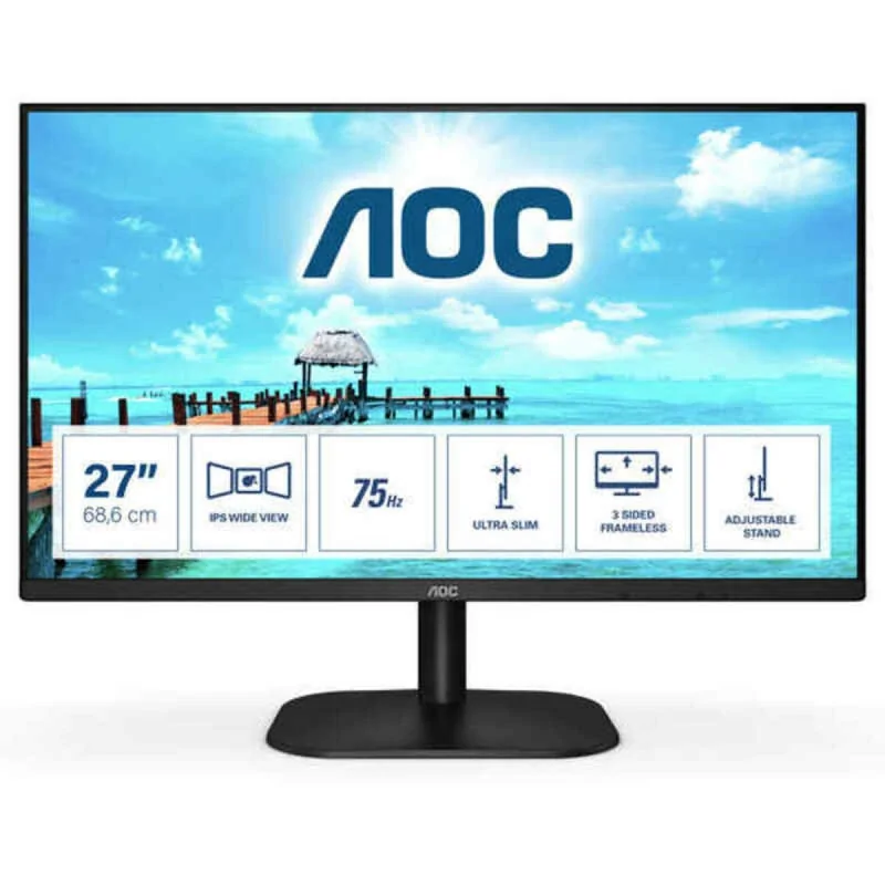 Monitor AOC 27B2H 27" LED IPS Flicker free 75 Hz