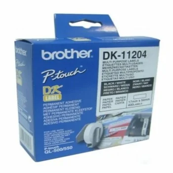 Multipurpose Printer Labels Brother DK-11204 17 x 54 mm...