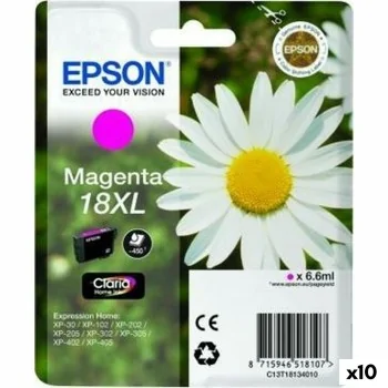 Original Ink Cartridge Epson Nº18XL Magenta (10 Units)...