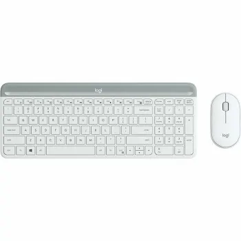 Keyboard and Mouse Logitech 920-009199 White Spanish...