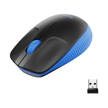 Optical Wireless Mouse Logitech M190 1000 dpi Blue...