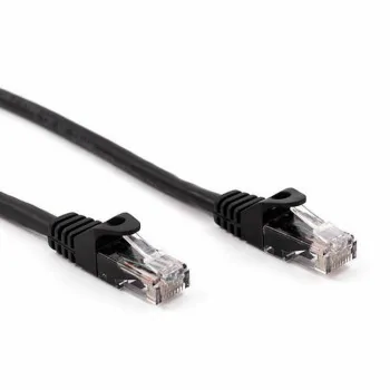 UTP Category 6 Rigid Network Cable Nilox (2 m) Black