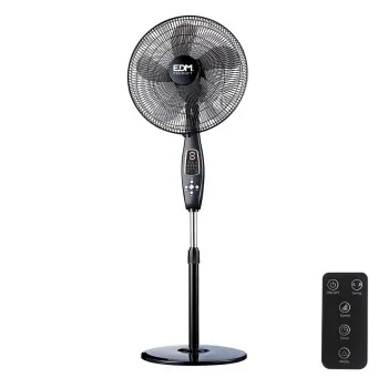 Freestanding Fan EDM 33967 Black 60 W